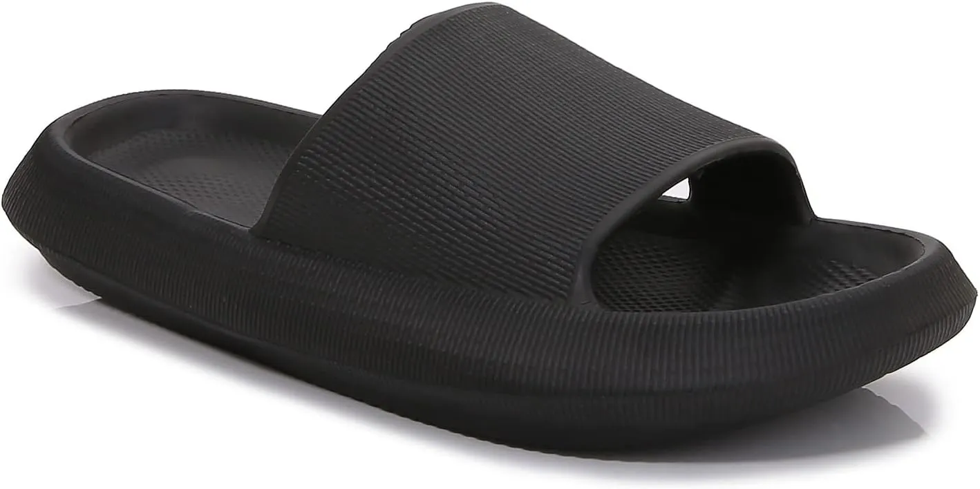 mm Thick Cushioned Platform Comfy Slippers for Women and Men Summer Beach Indoor Outdoor Rubber Open Toe Slides