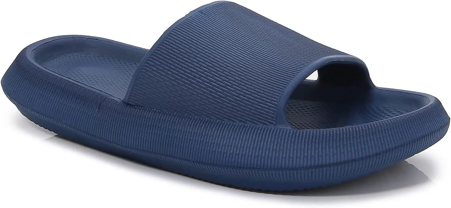 mm Thick Cushioned Platform Comfy Slippers for Women and Men Summer Beach Indoor Outdoor Rubber Open Toe Slides