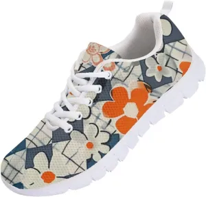 Modysero Shoes for Women Lace Up Tennis Shoes Daily Casual Womens Running Shoes with Mesh Breathable Ladies Footwear