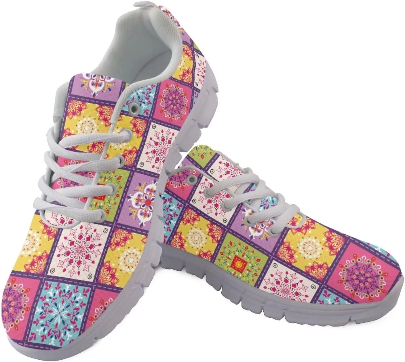 Modysero Walking Shoes Women Lightweight Non Slip Lace Up Sneakers for Outdoor Travel Casual Soft Daily Ladies Footwear