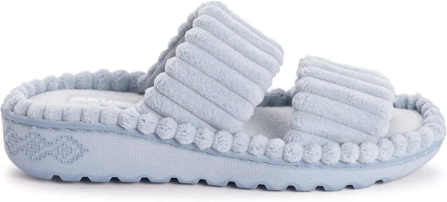 MUK LUKS Women's Double Strap Slide Slipper