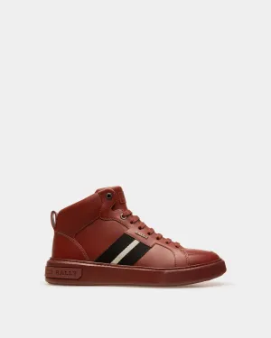 Myles Leather Sneakers In Heritage Red