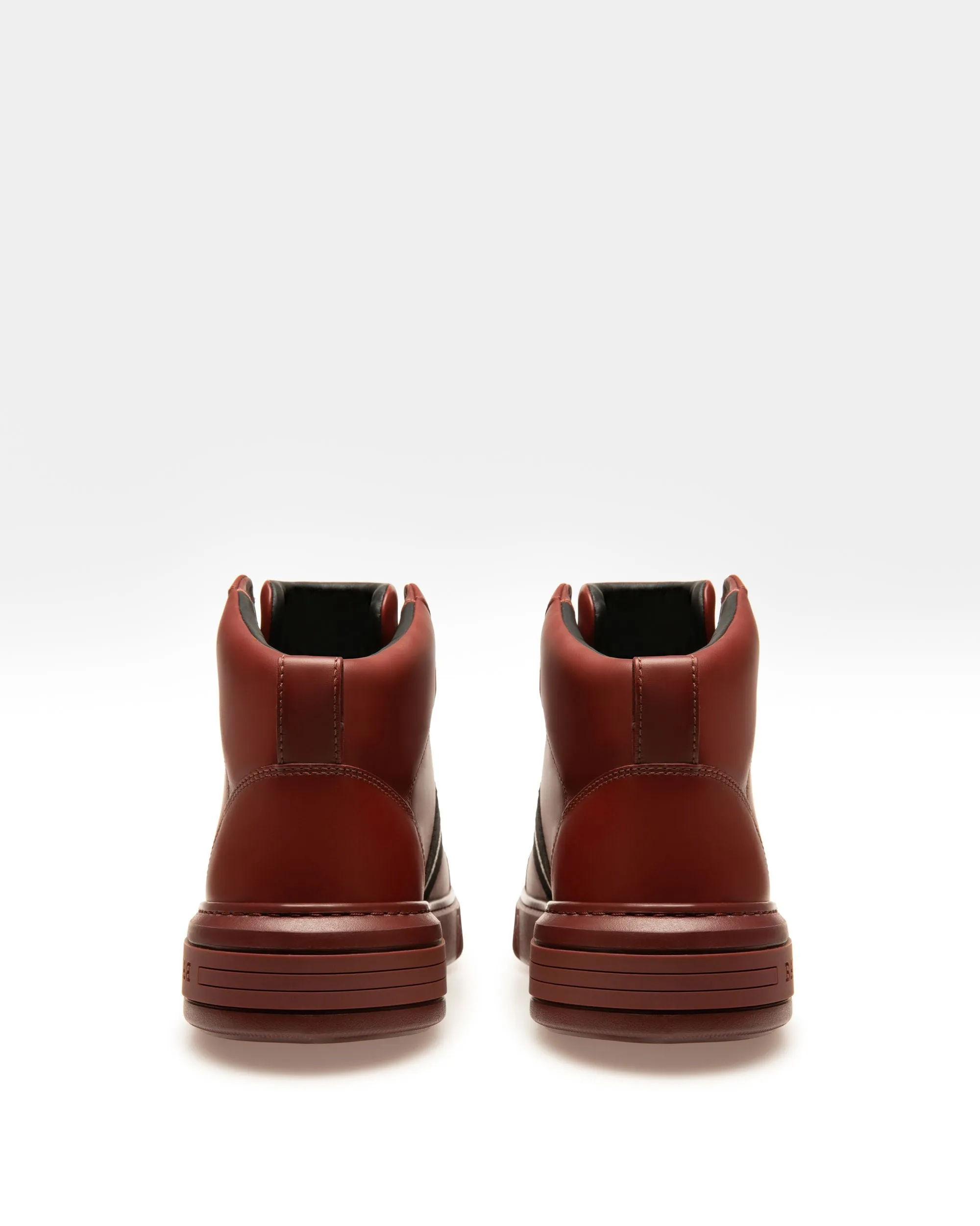 Myles Leather Sneakers In Heritage Red