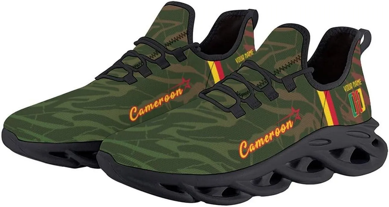 National Team Custom Men's Sneakers Soccer Personalized Breathable Fan Gift Name & Number Athletic Gym Slip-on Shoes