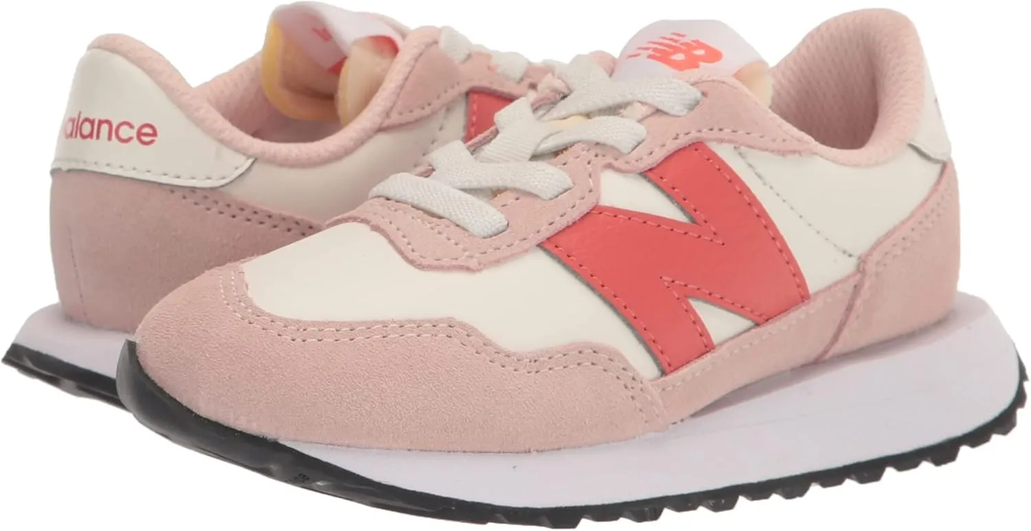 New Balance Baby-Girl's Kids 237 Bungee Sneaker