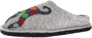 New Haflinger Women's AR Jack Slipper Silver Grey 40