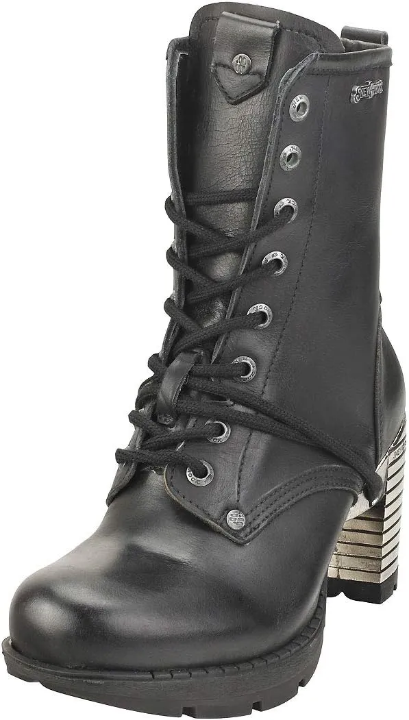 New Rock Black Leather M.Tr001 S1 Women Trail Trail Ready-Stock Trail Size 36
