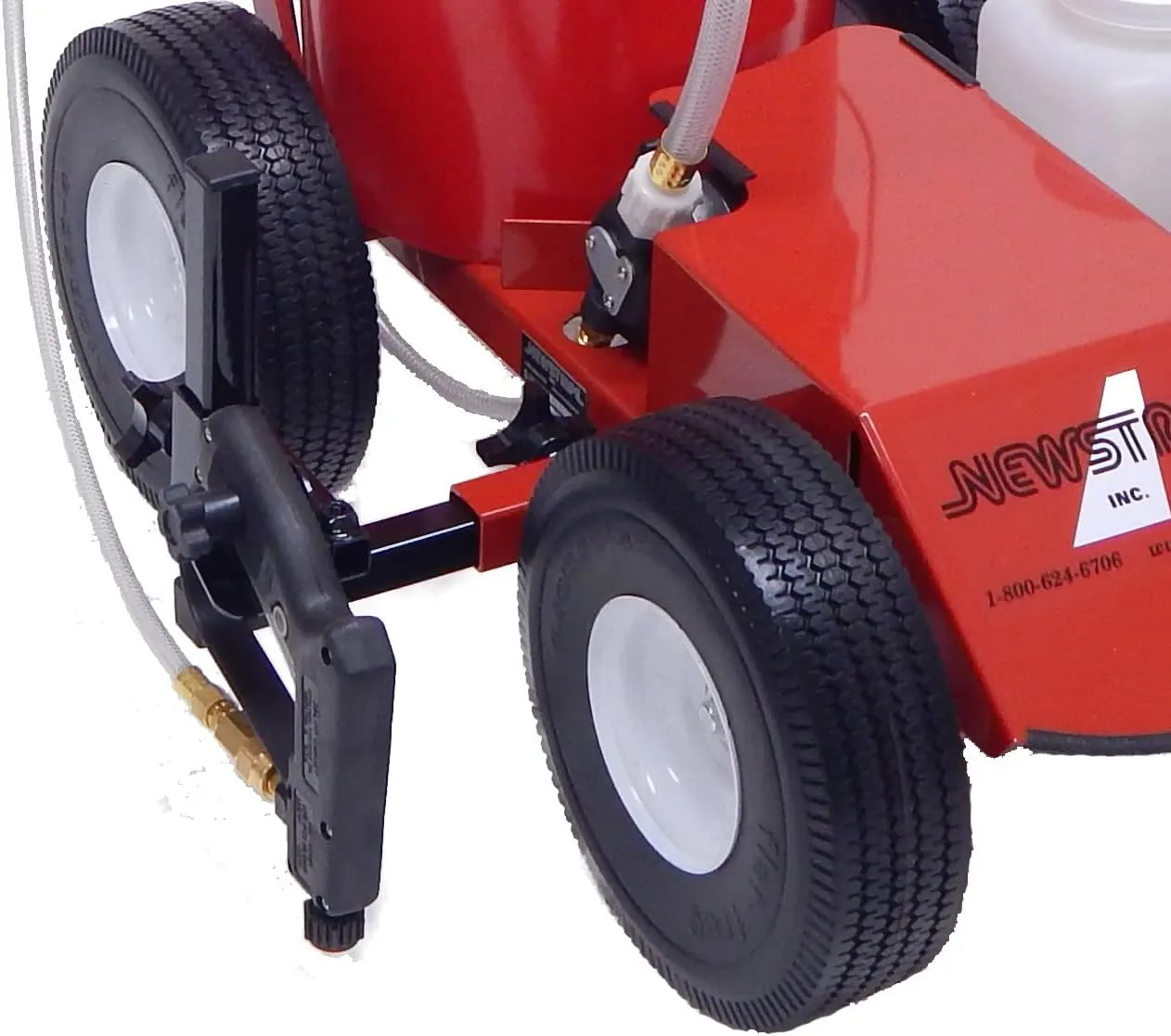 Newstripe EcoLiner Plus Battery Powered Field Striper (Part# 10004484) | Heavy Duty Diaphragm Pump, Detachable Spray Gun, 1-Gallon Cleaning Tank, 12V Deep Cycle Battery | 2-Year Warranty | Made in USA