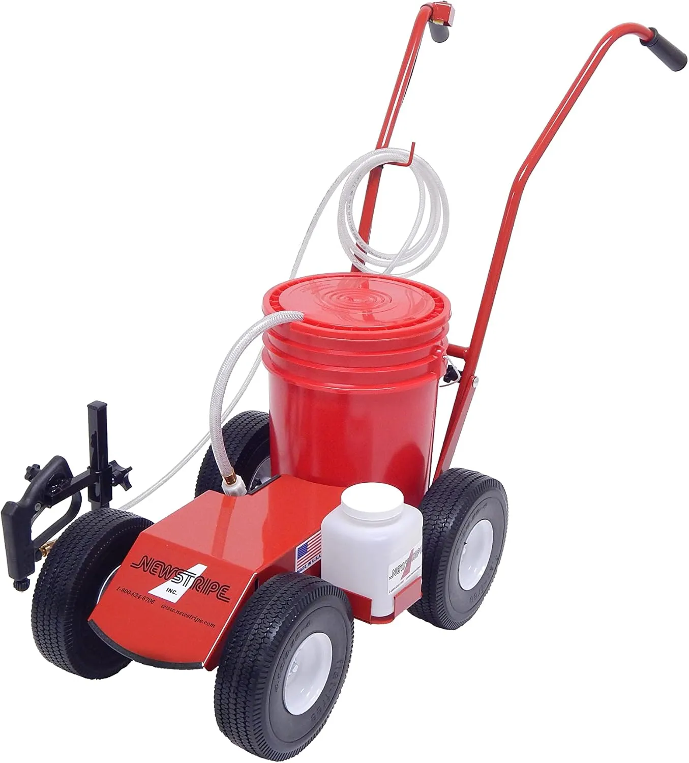 Newstripe EcoLiner Plus Battery Powered Field Striper (Part# 10004484) | Heavy Duty Diaphragm Pump, Detachable Spray Gun, 1-Gallon Cleaning Tank, 12V Deep Cycle Battery | 2-Year Warranty | Made in USA