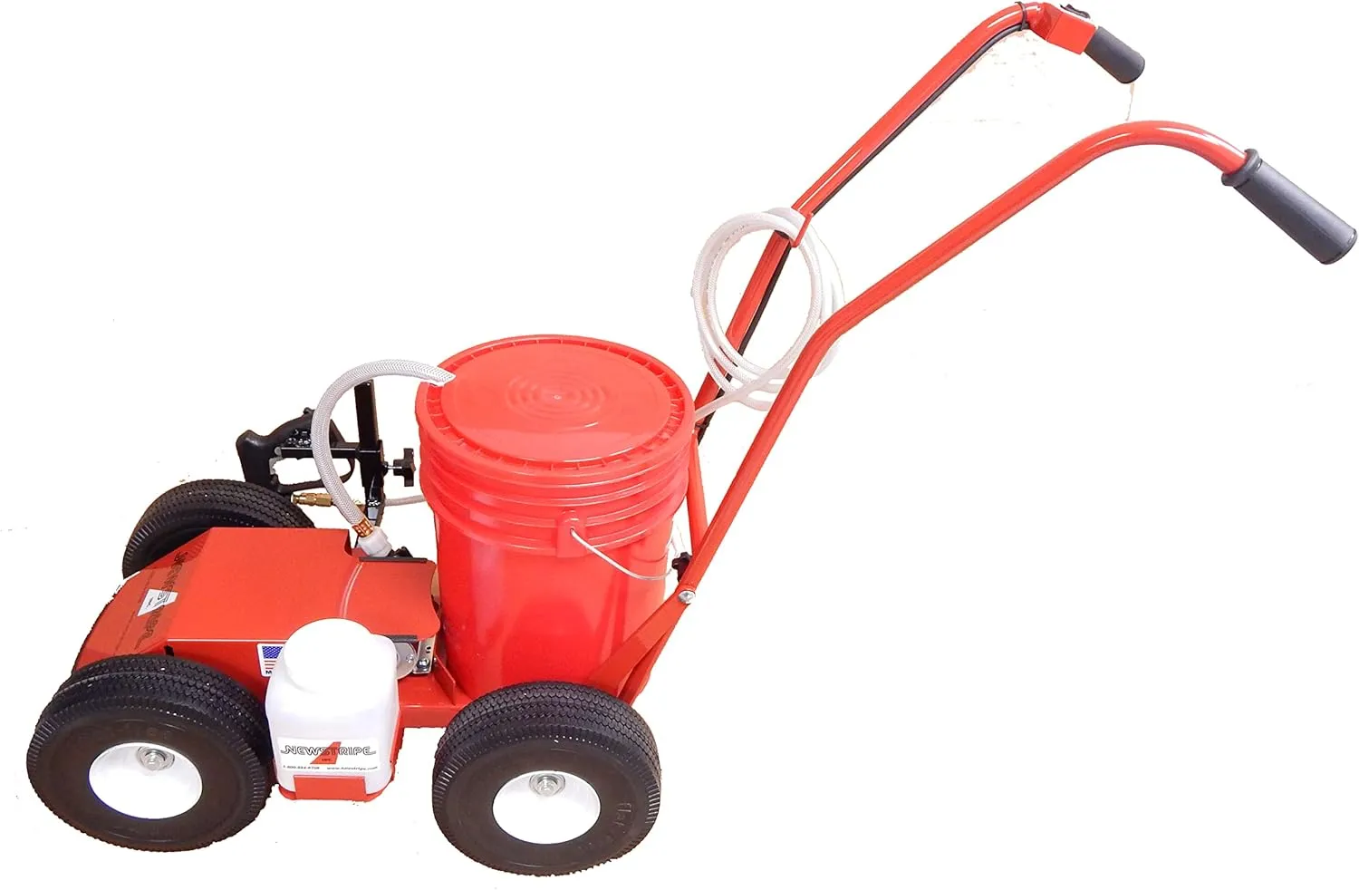 Newstripe EcoLiner Plus Battery Powered Field Striper (Part# 10004484) | Heavy Duty Diaphragm Pump, Detachable Spray Gun, 1-Gallon Cleaning Tank, 12V Deep Cycle Battery | 2-Year Warranty | Made in USA