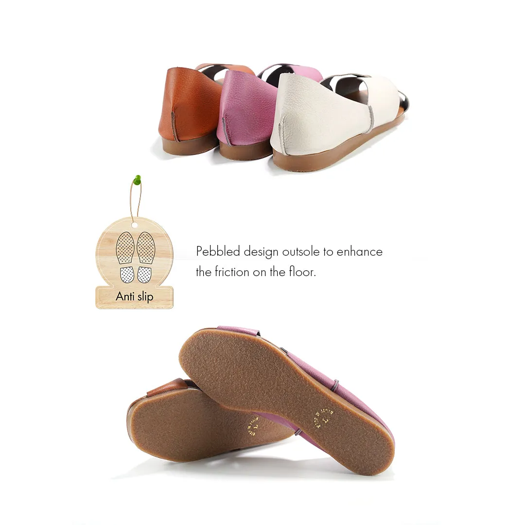 No.3704 Open Toe Cross Belt Shoes