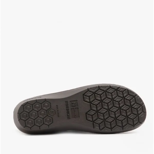 Nordikas 305 (NAPA) Womens Leather Full Slippers Onyx