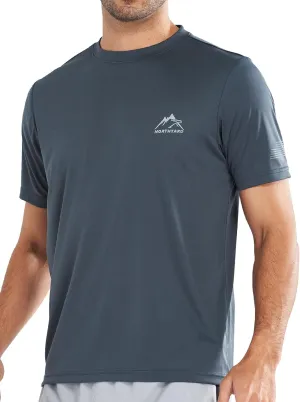 NORTHYARD Men's UPF 50  Sun Protection Shirts Swim SPF UV Quick Dry Short Sleeve T-Shirts for Athletic Fishing Rash Guard