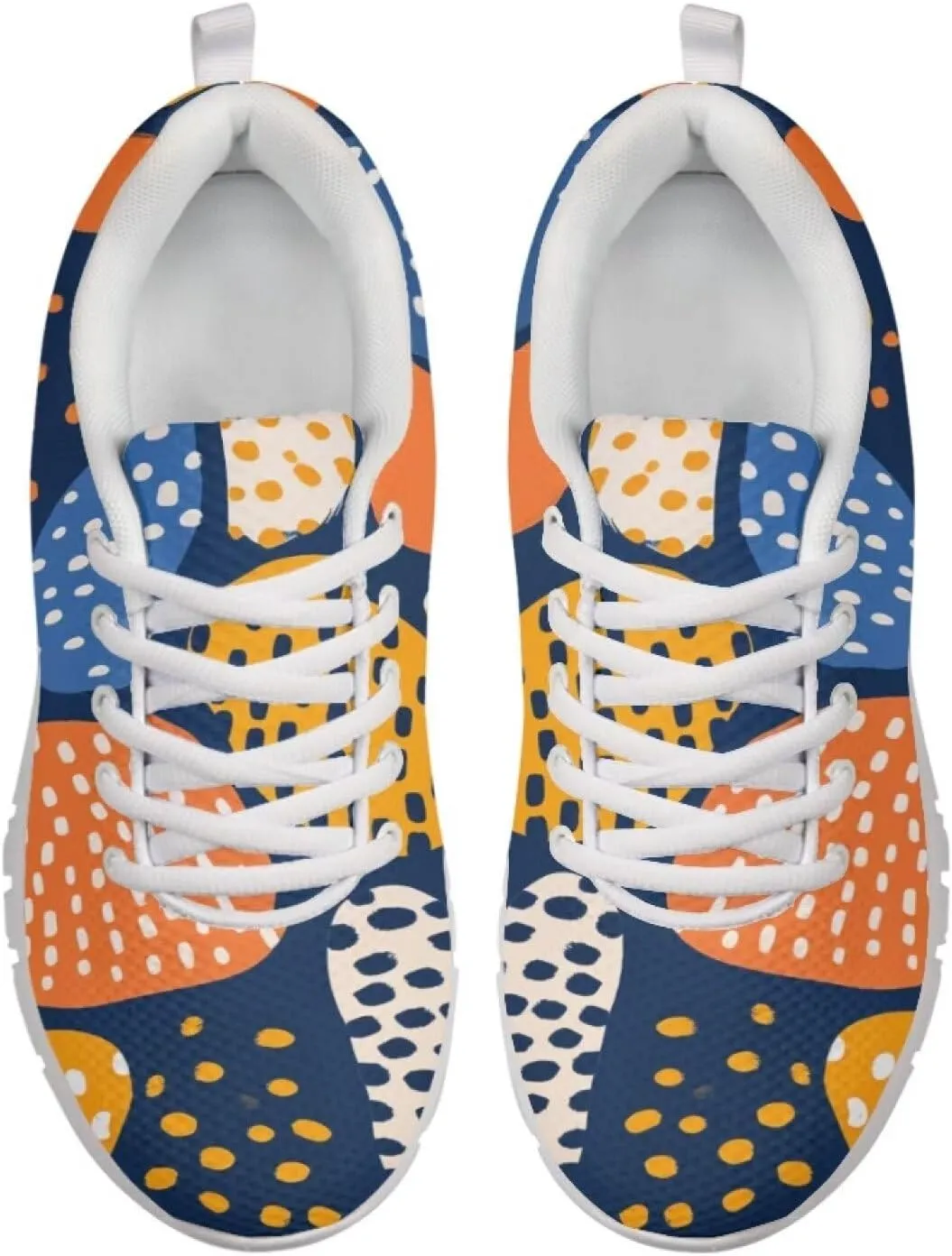 Novelty Walking Shoe Plus Size Lace Up Shoes for Women Daily Lightweight Outdoor Sneaker Soft Womens Tennis Sneakers