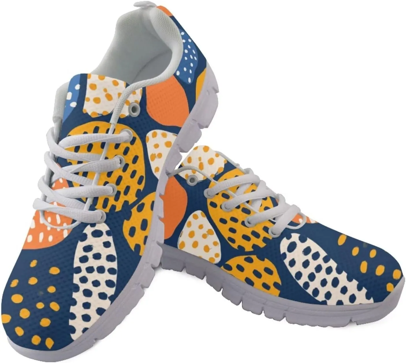 Novelty Walking Shoe Plus Size Lace Up Shoes for Women Daily Lightweight Outdoor Sneaker Soft Womens Tennis Sneakers
