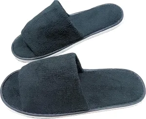 Open Toe Slippers for Guests Men Women Travel Indoor House Non-Disposable Spa Hotel Pedicure Breathable Slippers 4 Pairs