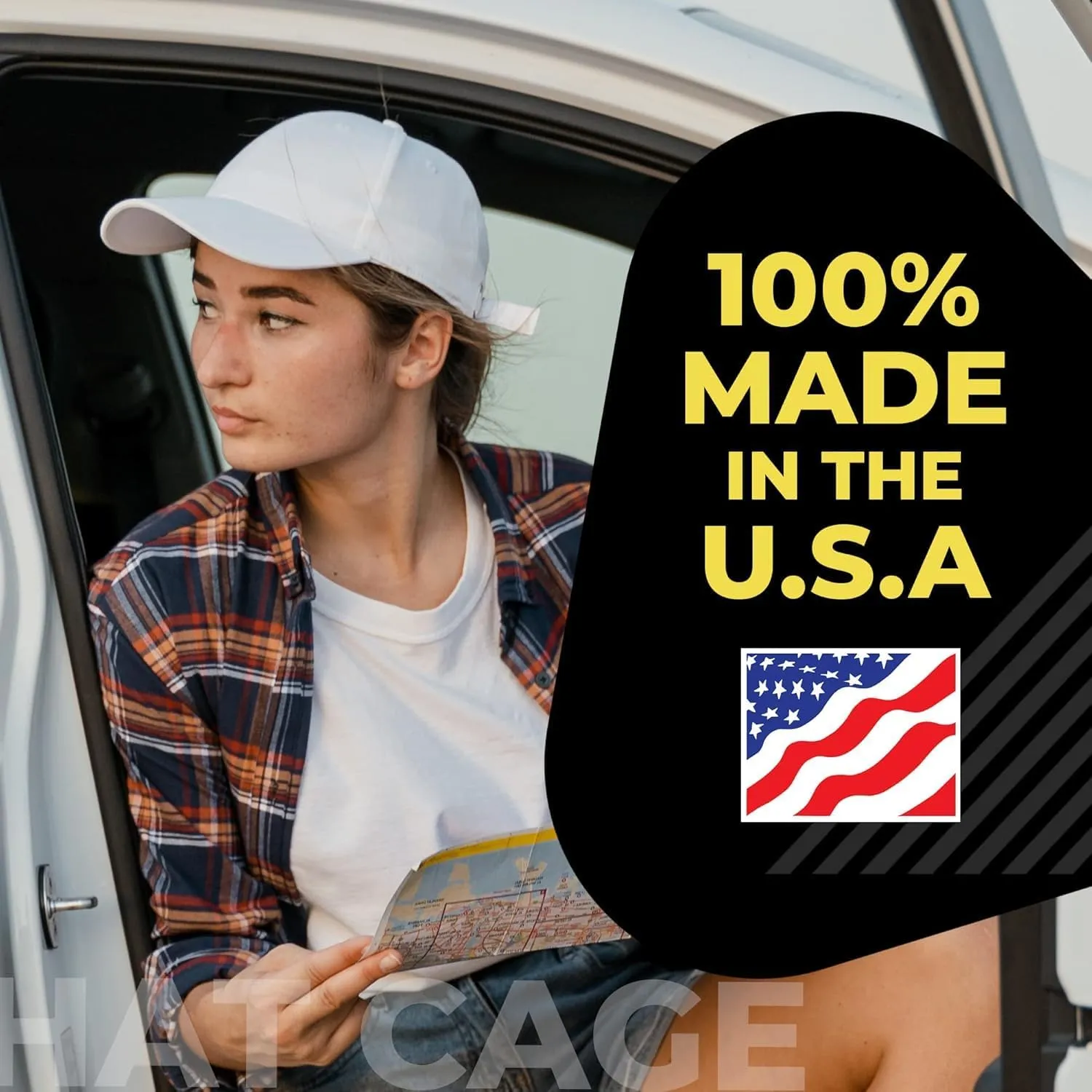 Original & Patented 3-Pack Baseball Hat Washer Cage for Washing Machine/Dishwasher, Kids & Adults Hat Cleaner/Washer/Shaper for Baseball Caps - Black