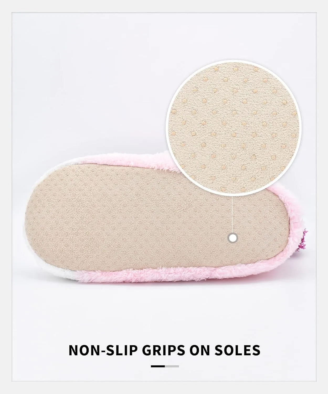 Panda Bros Slipper Socks for Women Cozy Warm Lined Fuzzy Sock Slippers Indoor Booties with Non Slip Grippers