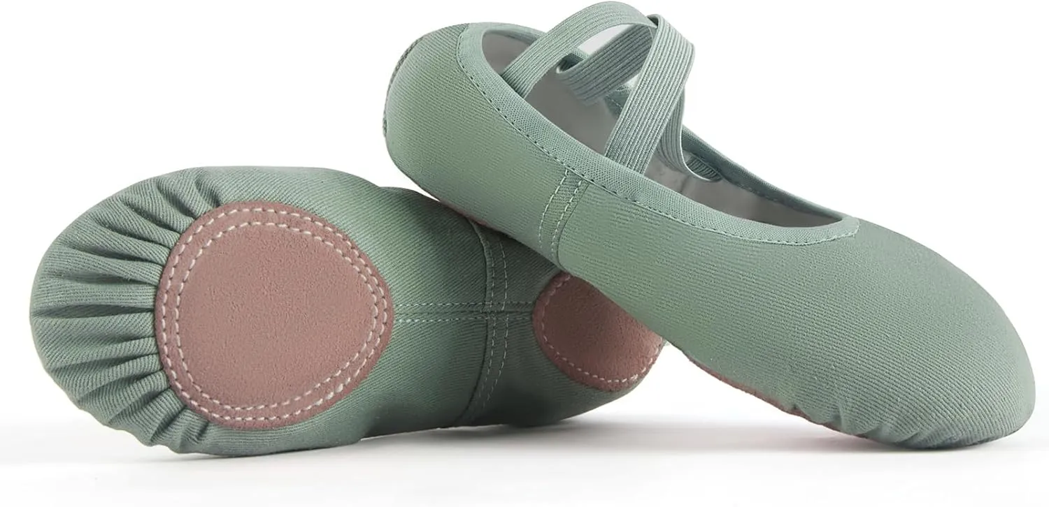 Phineein Toddler/Kid Canvas Ballet Shoes - Dance Slipper for Kids Yoga Shoes