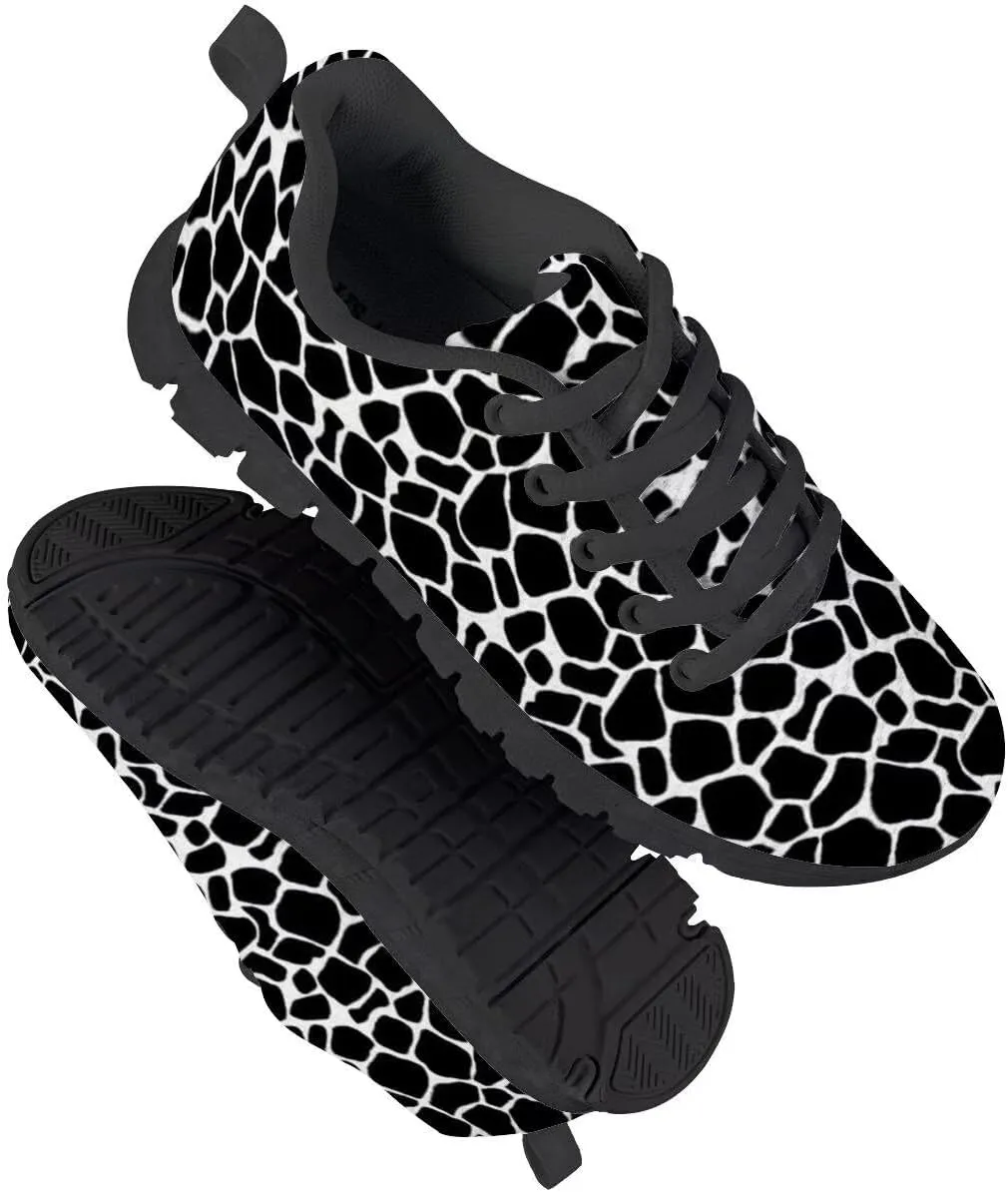 PinUp Angel Girl Comfortable Sneakers Casual Leopard Print Best Back to School Walking Shoes