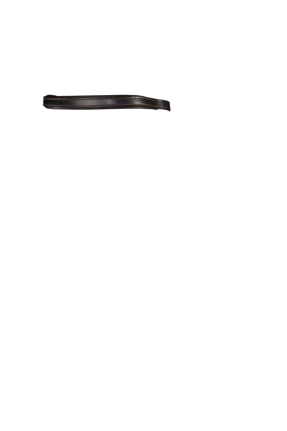 Plain Flat Padded - Havana Browband