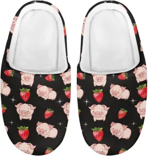 Plush Slippers for Kids Anti-slip House Slippers Warm Bedroom Slippers Cozy House Shoes