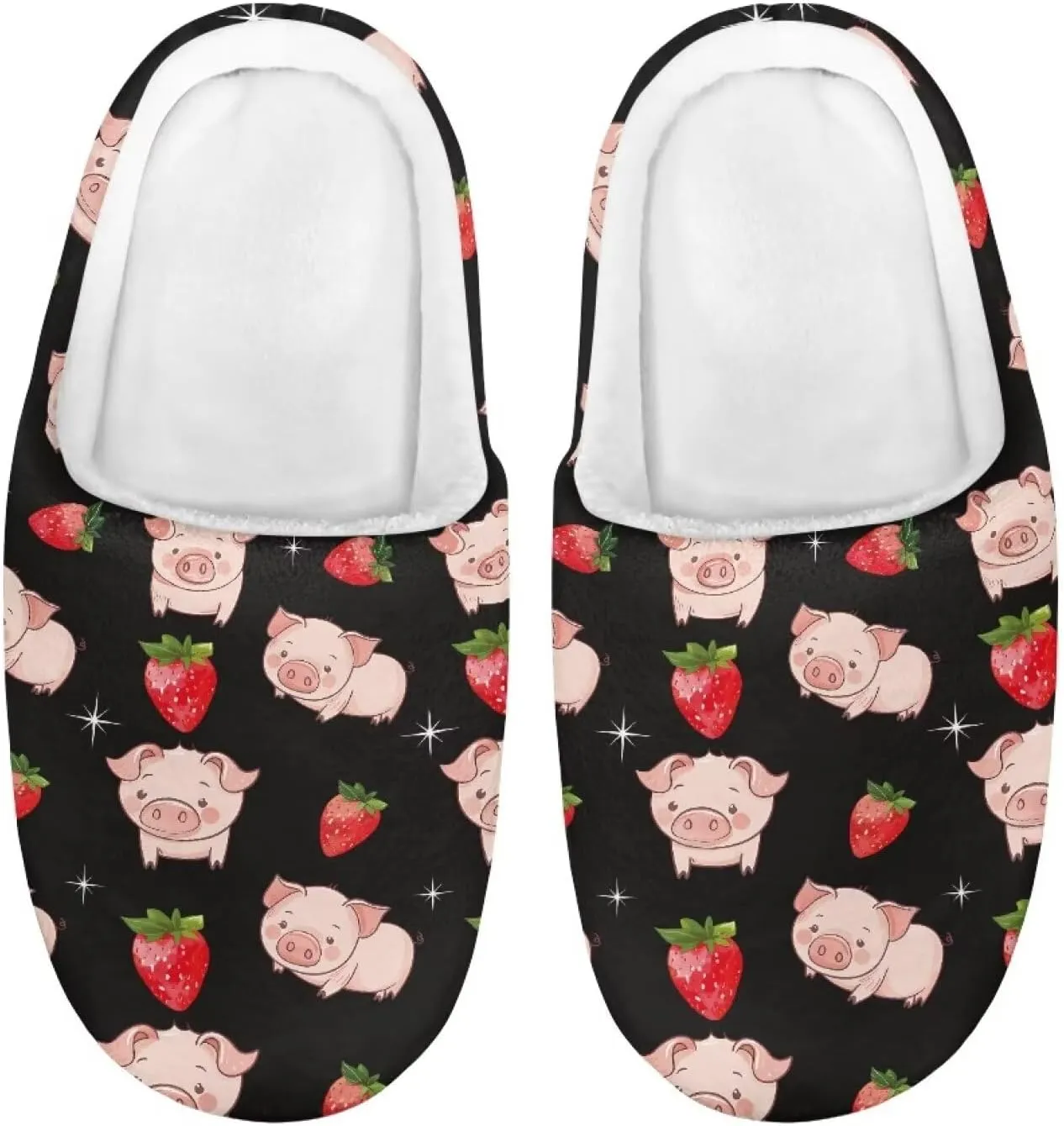 Plush Slippers for Kids Anti-slip House Slippers Warm Bedroom Slippers Cozy House Shoes