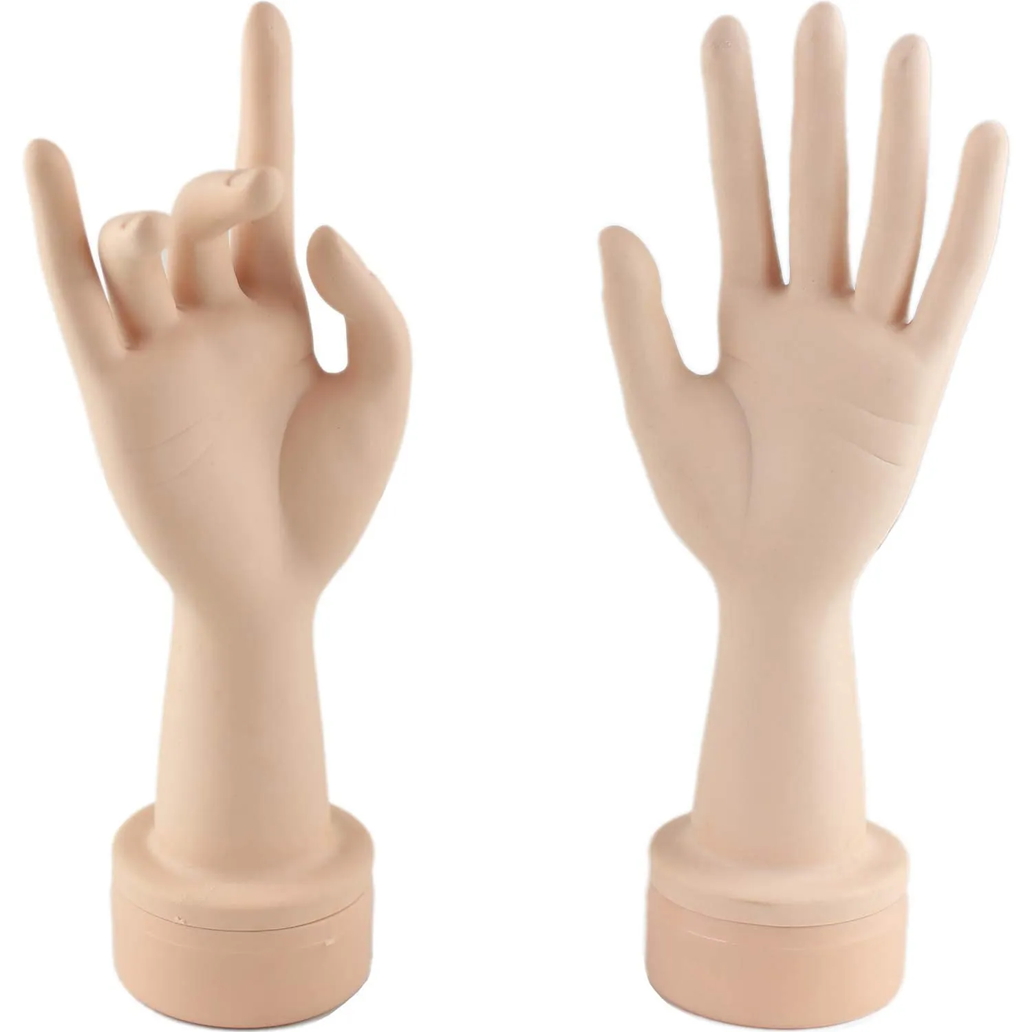 Practice Flexible Mannequin Hand Nail Display with Soft Fingers and Practice Manicure Nails Hand