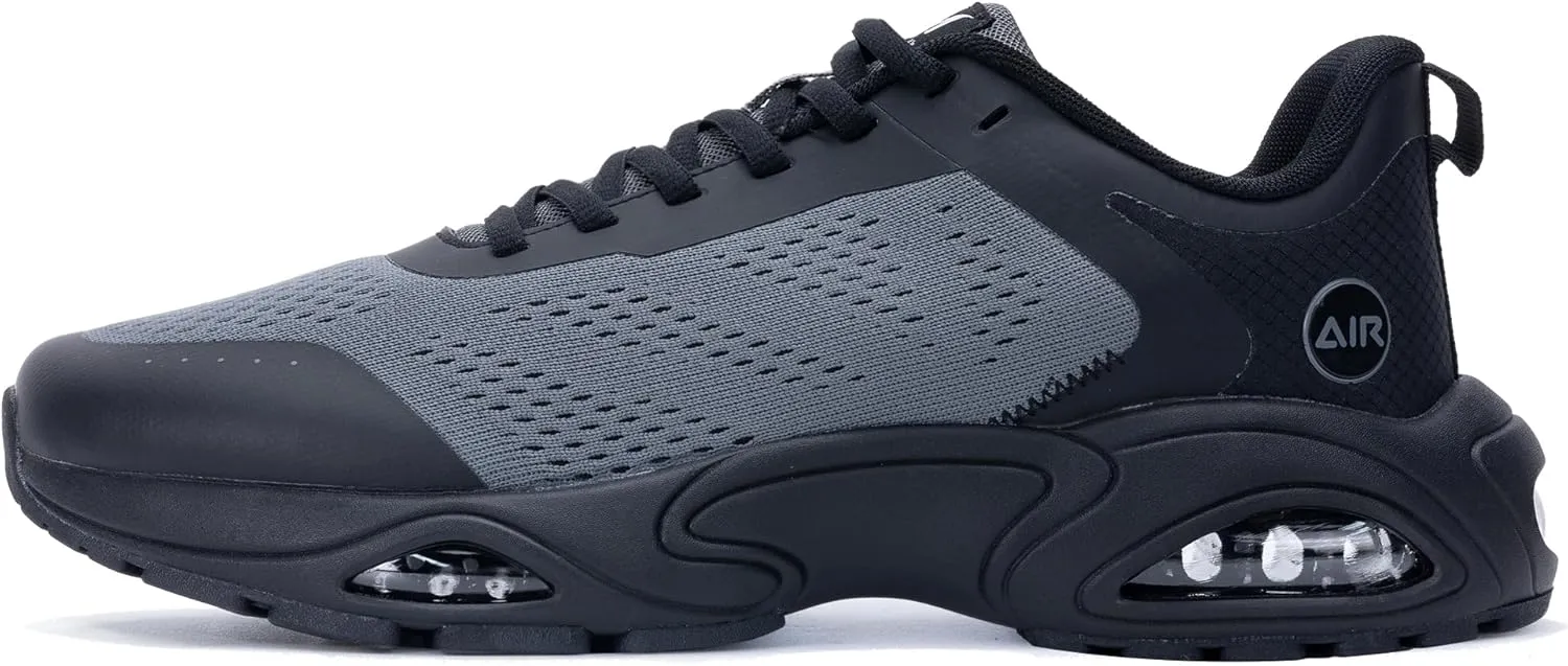 Quseek Mens Athletic Running Shoes Tennis Walking Sneakers Lightweight Breathable for Gym Jogging Sports US 7-13