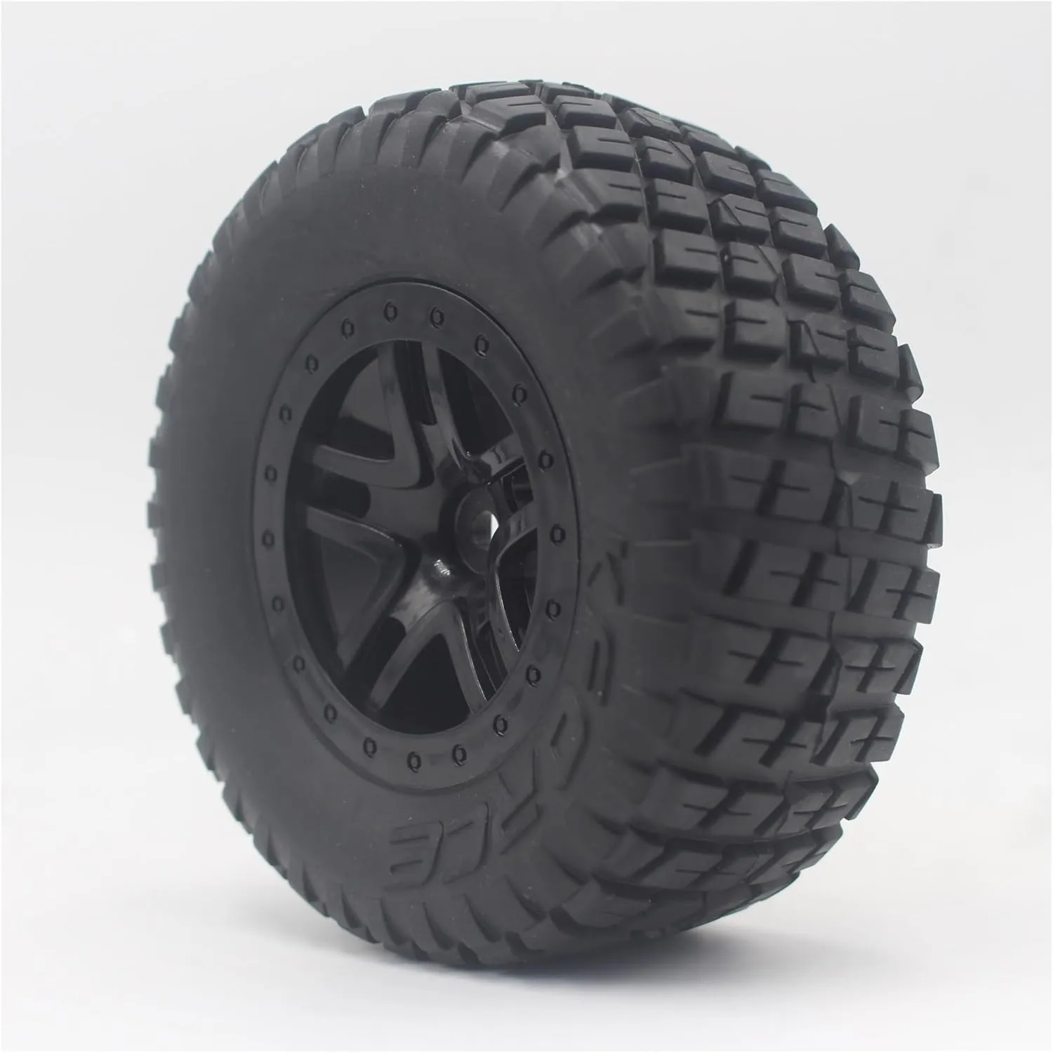 Rc Wheel Rim Tire for Slash for Arrma for Senton for HuanQi 727 for Vkar 10sc for Hpi for 1/10 Rc Car Truck Tires Tyre Wheel with 12mm Hex 4pcs(29001)
