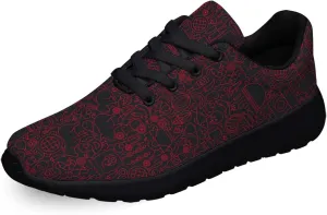 Reamson Women Men Sneaker Barbecue Grill Line Shoes Black Size 10