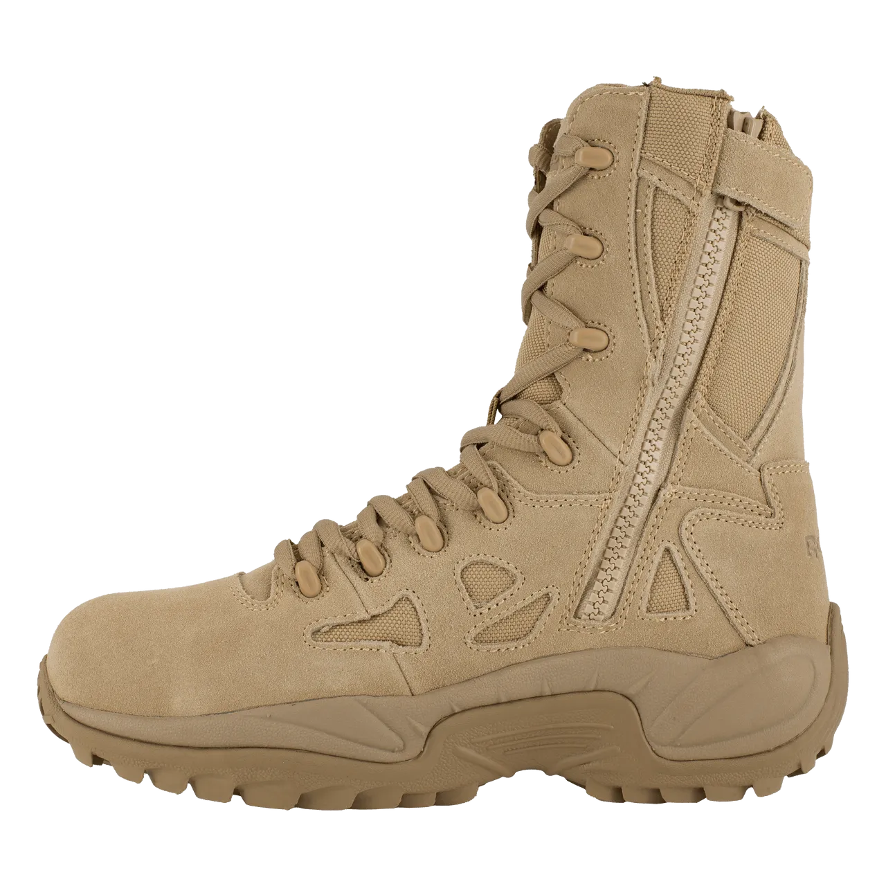 Reebok Rapid Response 8" Stealth Side-Zip Military Boots - RB8894