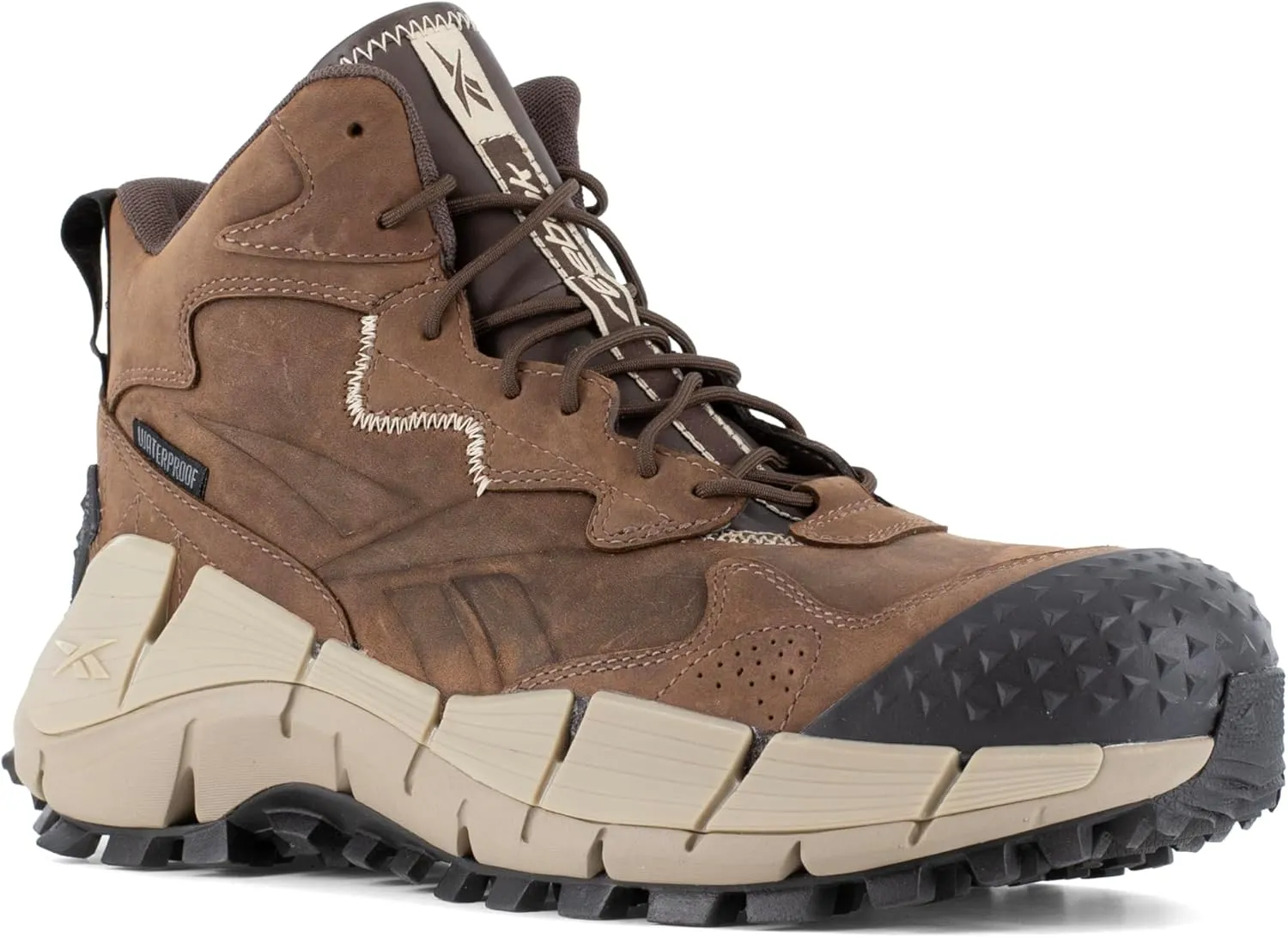 Reebok Work Men's Zig Kinetica Edge II Work Safety, Brown, 8 Wide
