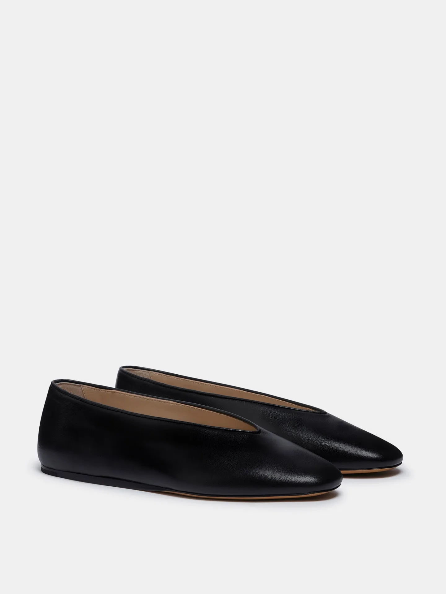 Regency Slipper /  Black Leather Shearling