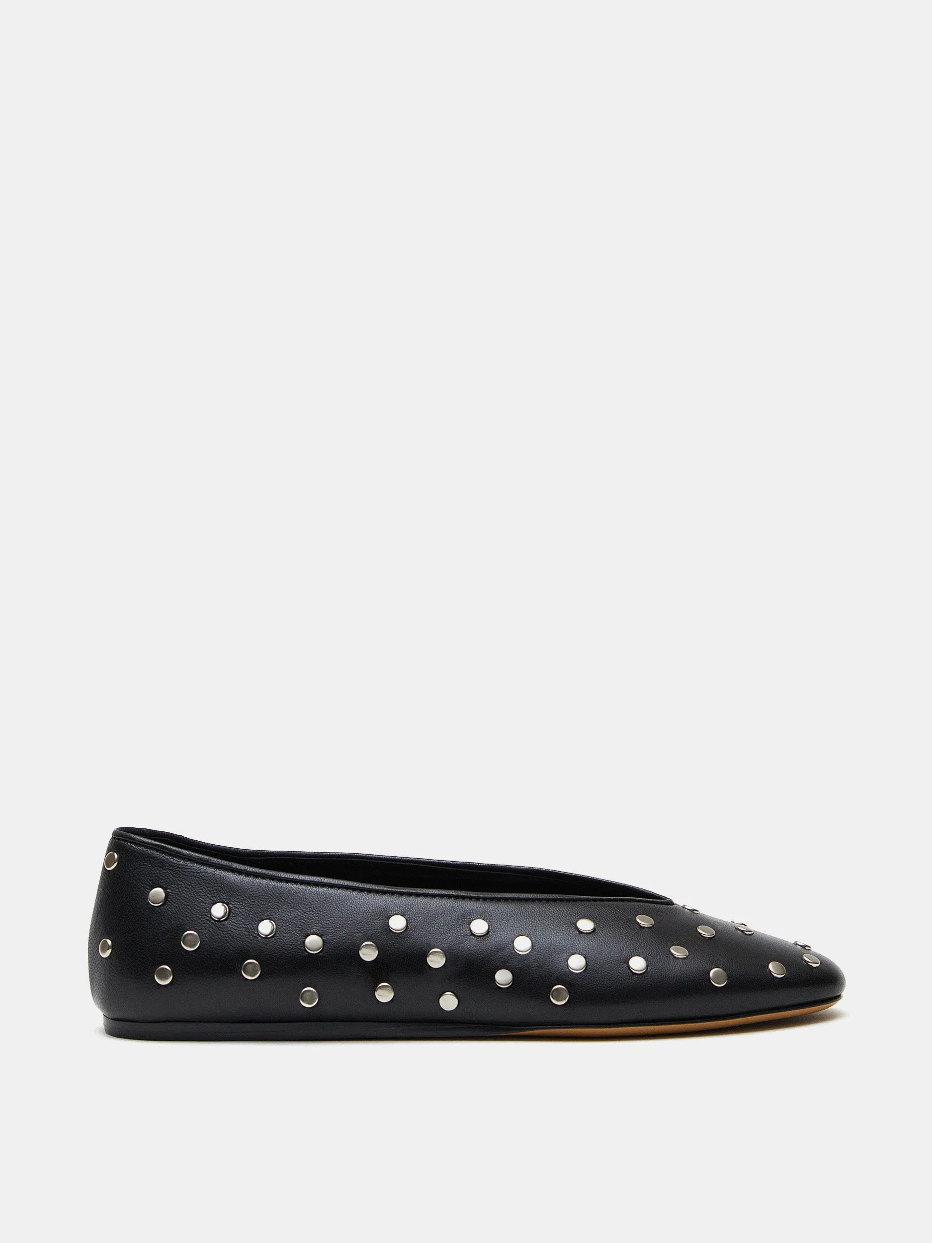 Regency Slipper / Black Leather Studs