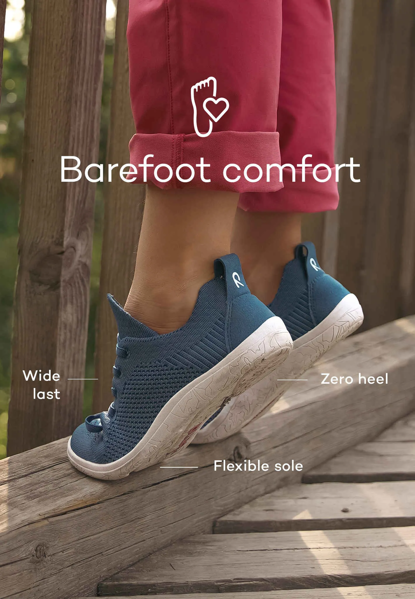 Reima Astelu Breathable Barefoot Sneaker - Blue