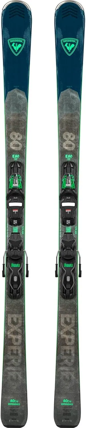 Rossignol Men's Experience 80 Carbon Lightweight Durable Alpine All-Mountain Snow Skis with Xpress 11 GripWalk B83 Bindings Included, 182