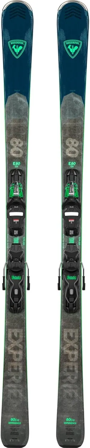 Rossignol Men's Experience 80 Carbon Lightweight Durable Alpine All-Mountain Snow Skis with Xpress 11 GripWalk B83 Bindings Included, 182
