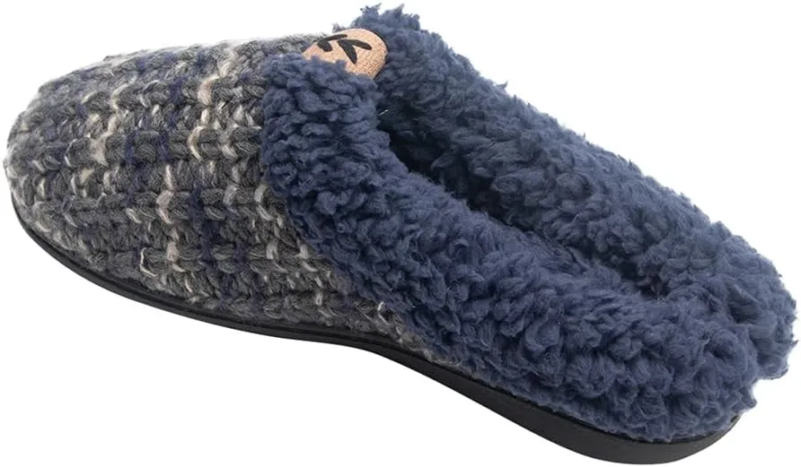Roxoni Women's Tight Knit Clog With Fleece Trim Comfortable House Slipper