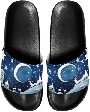 Semioury Iris Non-Slip Slippers Indoor & Outdoor Platform Shoes Orchid Soft Women Slippers Open Toe Cozy Home Bedroom Shoes