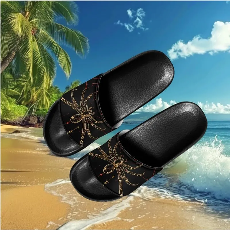 Semioury Starry Sky Cozy Home Shoes Tulip Tie-Dye Soft Sole Bedroom Anti-Skid Outdoor Sole House Shoes for Women Men Family