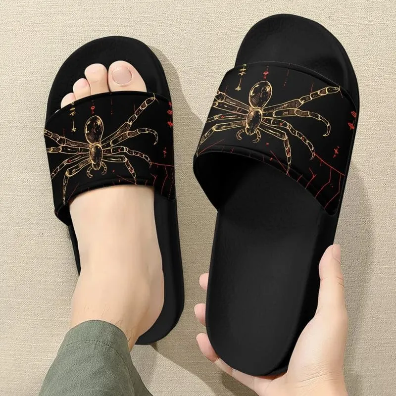 Semioury Starry Sky Cozy Home Shoes Tulip Tie-Dye Soft Sole Bedroom Anti-Skid Outdoor Sole House Shoes for Women Men Family