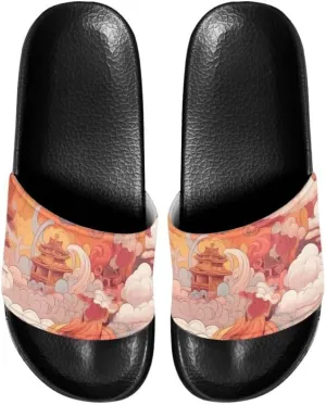 Semioury Van Gogh Summer Slippers Skull Butterfly Moroccan Tiles Travel Soft Comfy Thick Shoes Beach Sandal Bathroom Slipper