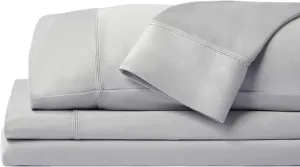 SHEEX Original Performance Sheet Set, Cooling Bed Sheet with 1 Flat Sheet, 1 Fitted Sheet, and 1 Standard Pillowcase, Twin/Twin XL, Pearl Blue