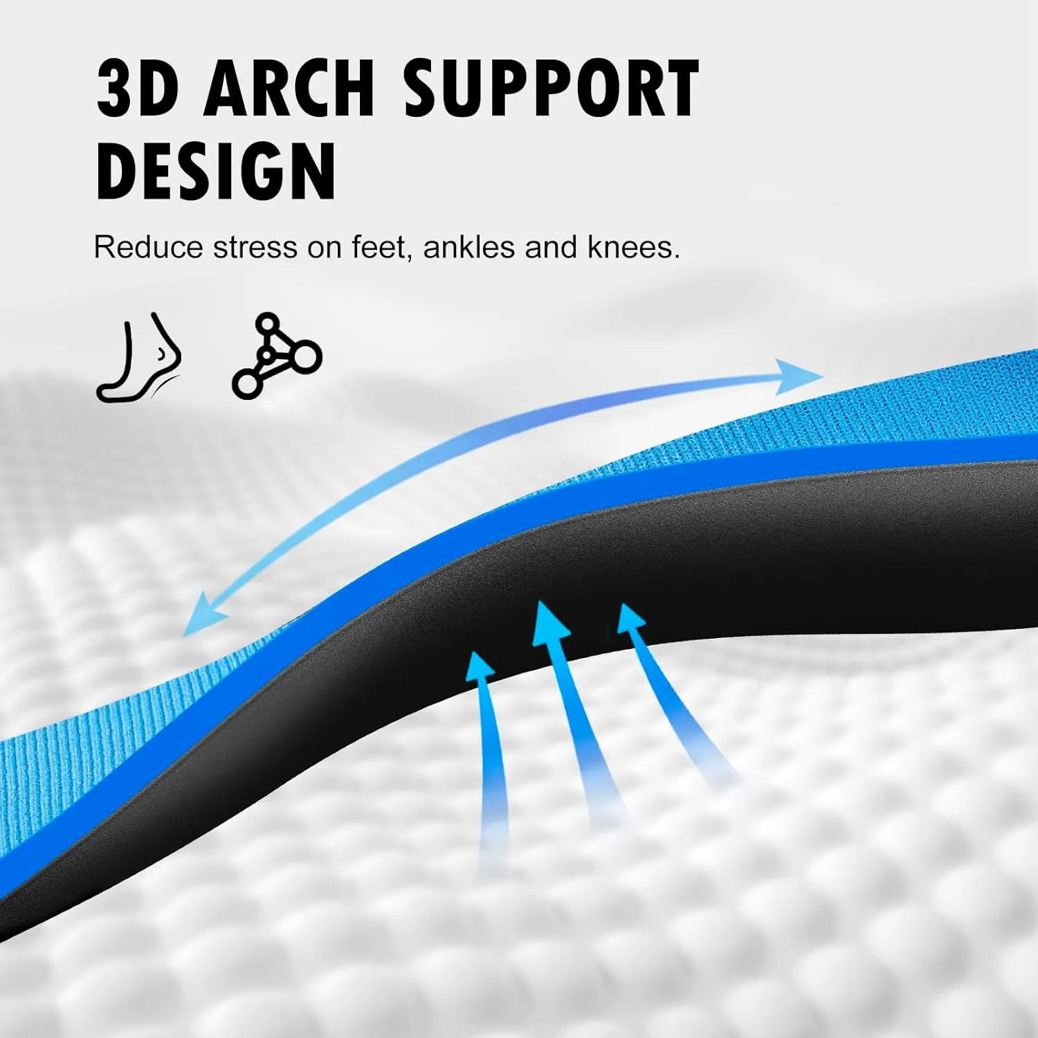 Shoe Insoles Arch Support Inserts Orthotic Insoles for Plantar Fasciitis, Flat Feet, High Arch, Pronation, Heel Spurs & Foot Pain