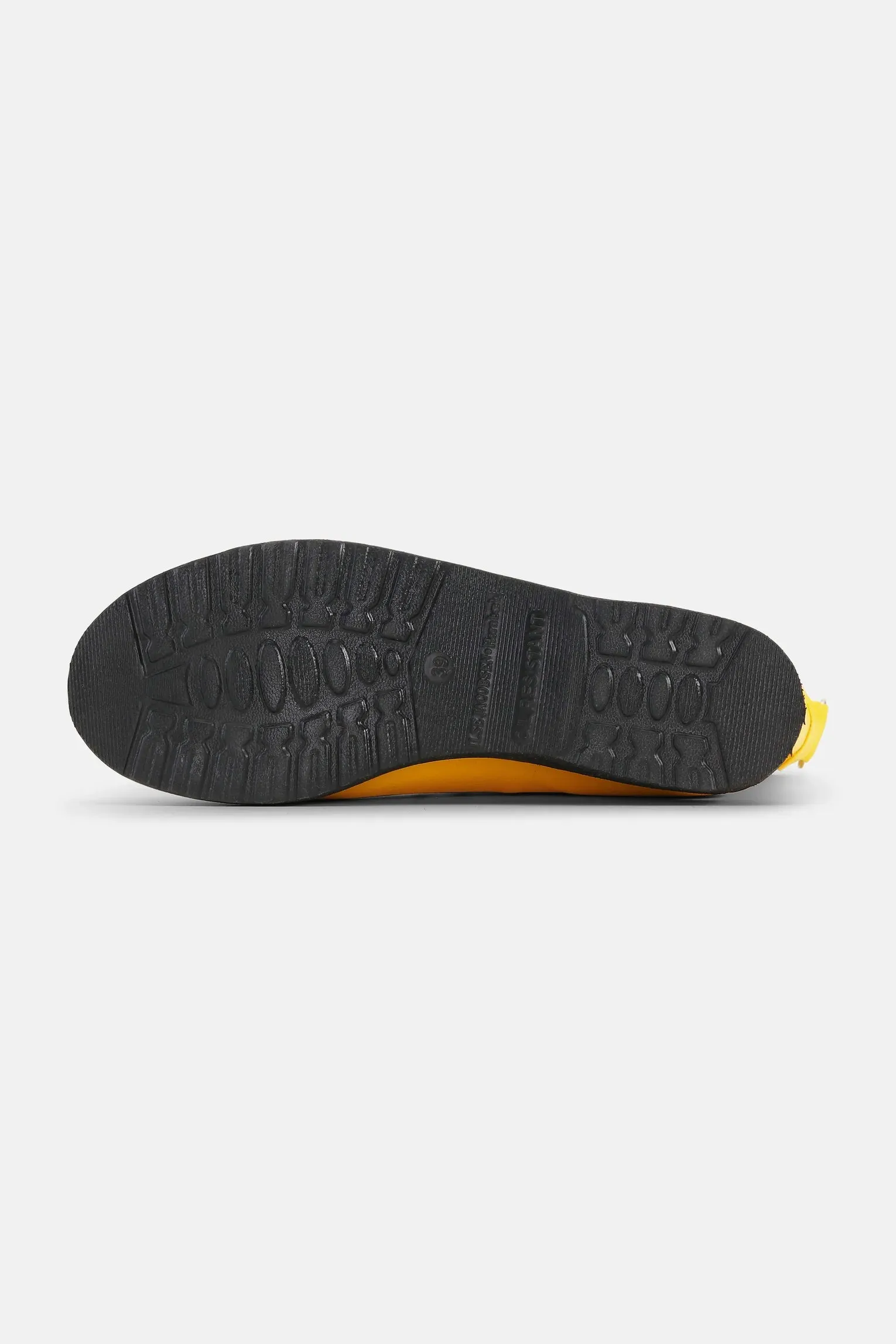 Short Lace Up Rubber Boot - Cyber Yellow