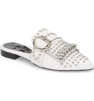 Silver Pointed Jeffrey Robust Campbell White Loafer Studded Patent Dedicated support Daniel Slide