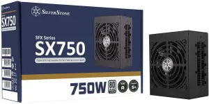 SilverStone SX750 Platinum, 750W SFX Fully Modular 80 PLUS Platinum Power Supply, SST-SX750-PT