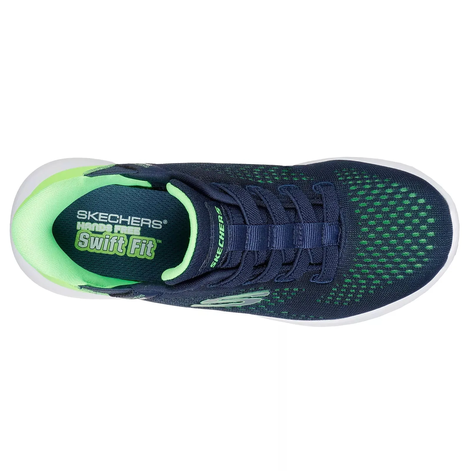 Skechers Kid's Swift Fit Sneaker Navy/Green