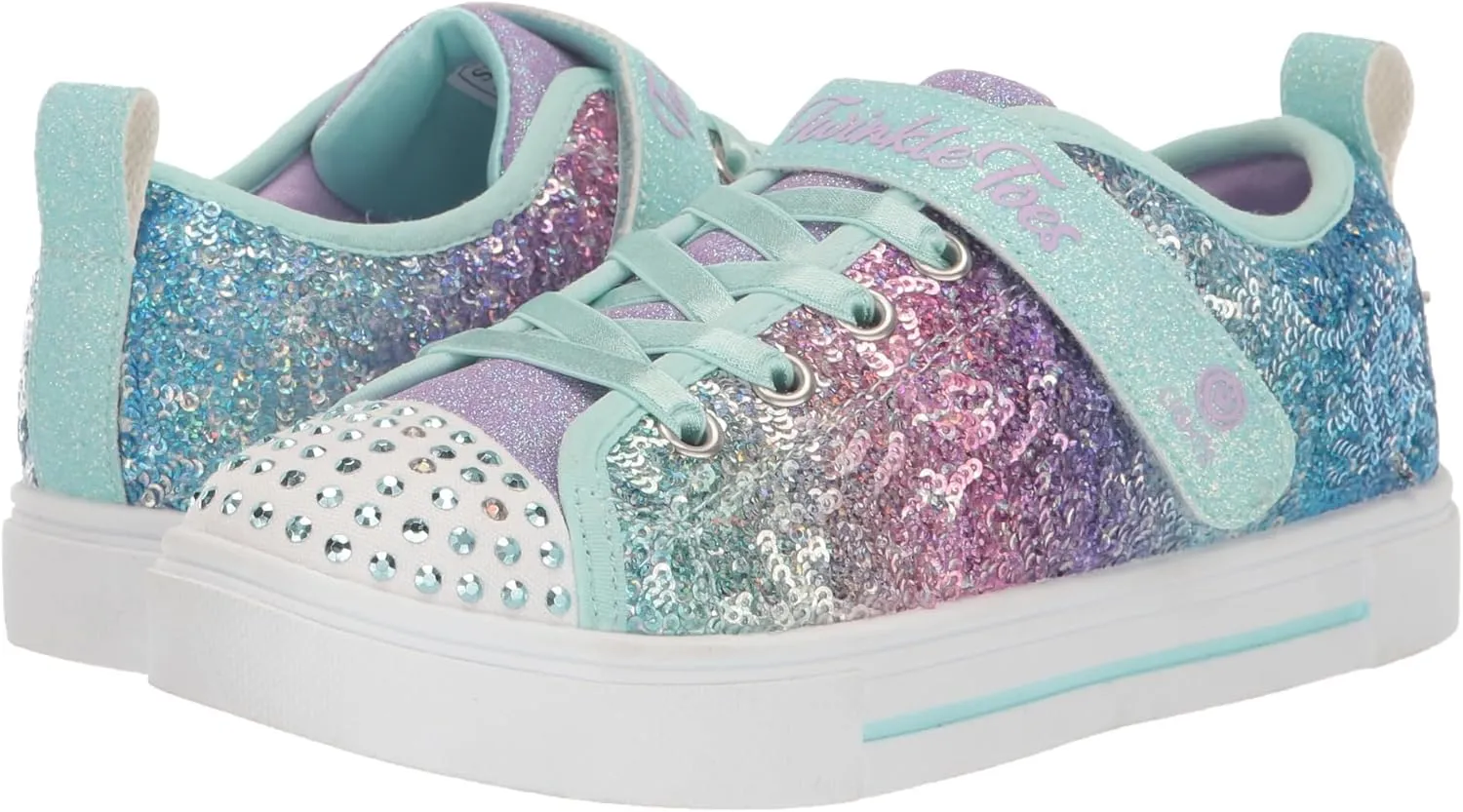 Skechers Unisex-Child Twinkle Sparks-Sequin Flash Sneaker